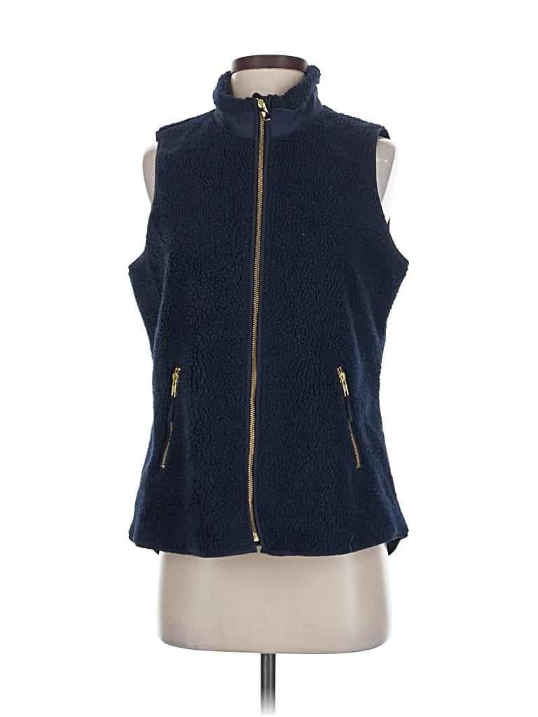 Pre-owned Crown & Ivy Vest In Blue
