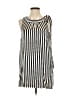 Mason 100% Silk Stripes Ivory Casual Dress Size 2 - photo 1