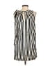 Mason 100% Silk Stripes Ivory Casual Dress Size 2 - photo 2