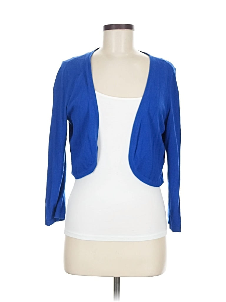 Pre-owned Talbots Cardigan Sweater In Blue