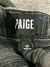 Paige Chevron-herringbone Black Jeans Size 26 waist - photo 7