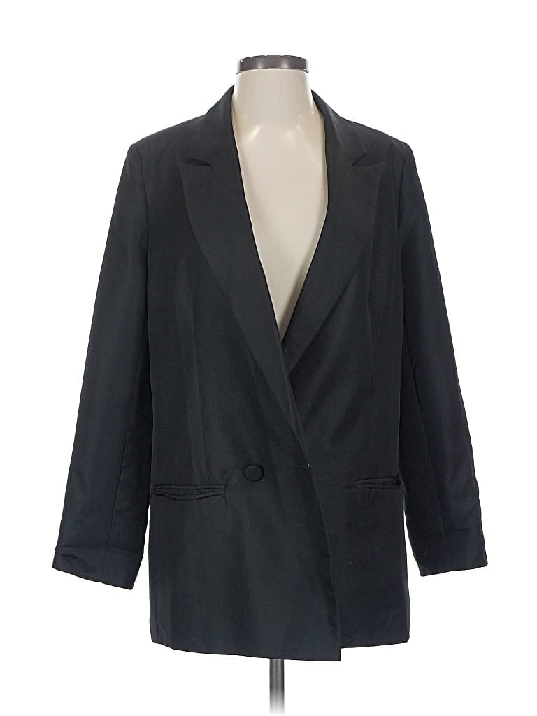 Pre-owned Asos Design Blazer Jacket In Black