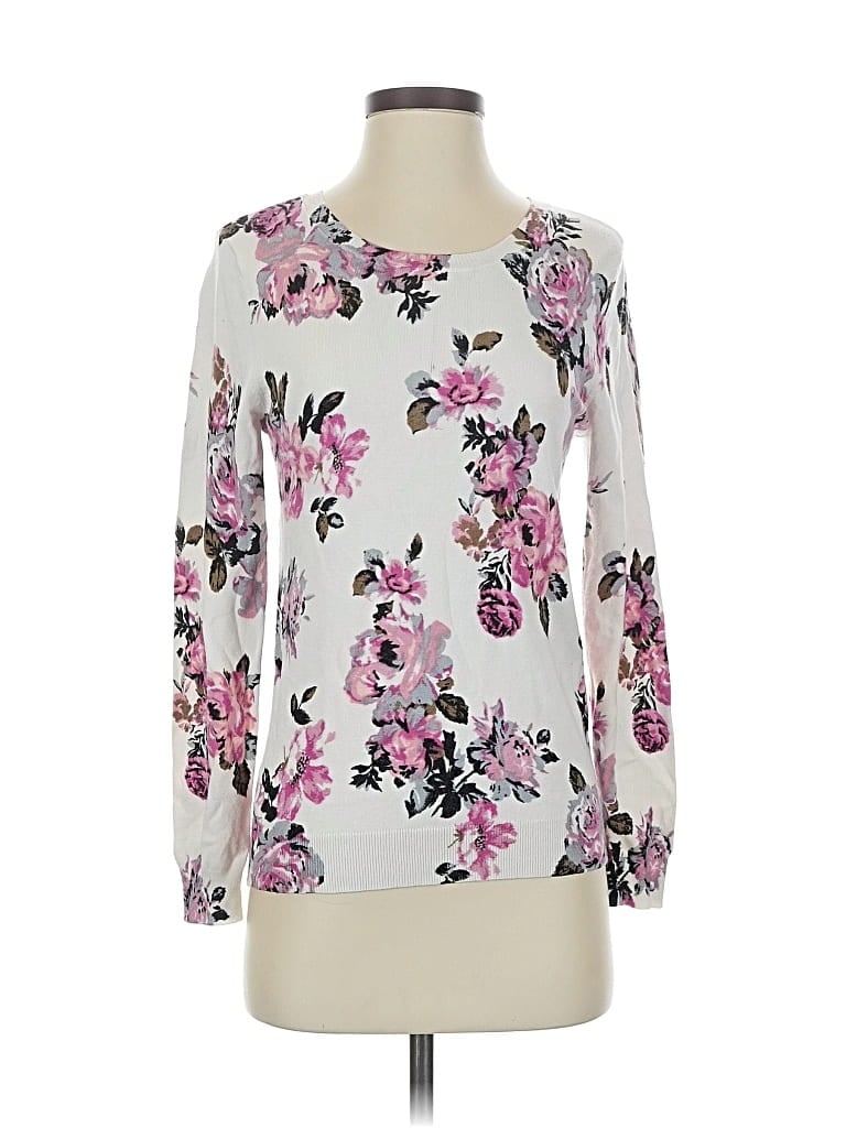 Pre-owned Daniel Rainn Pullover Sweater In White