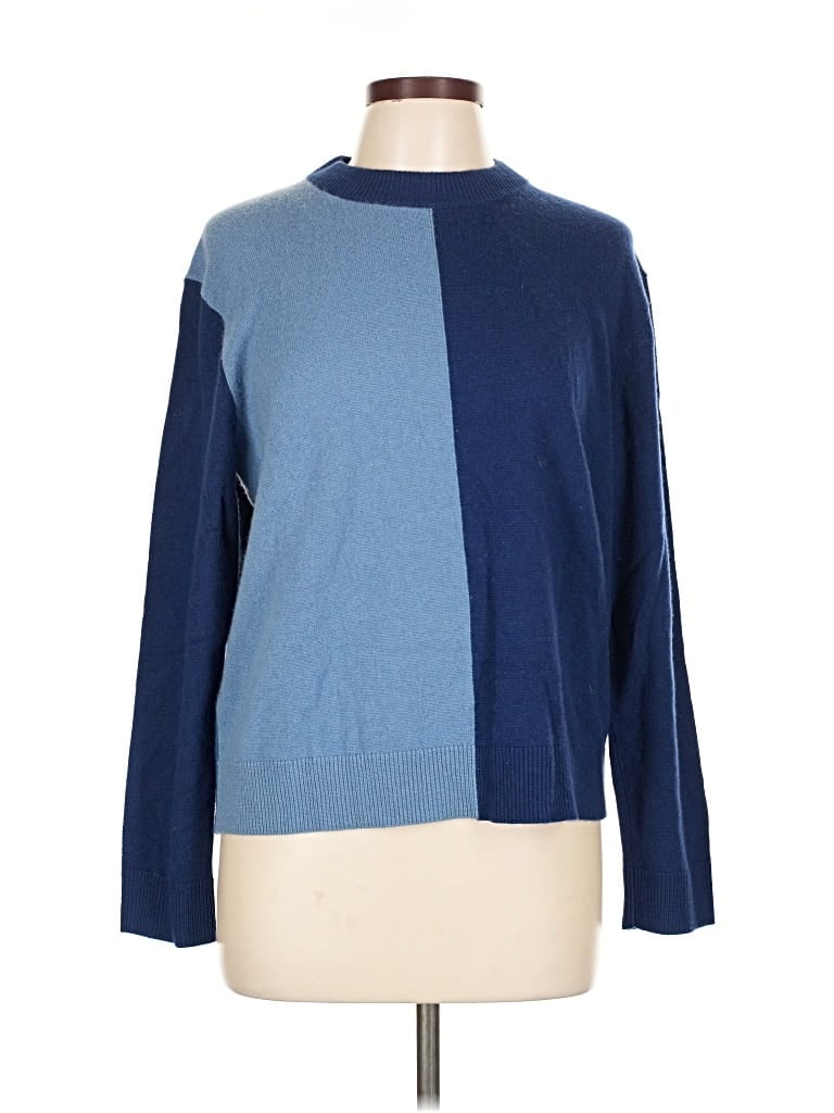 Pre-owned Theory Pullover Sweater In Blue