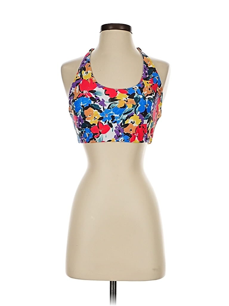 Pre-owned Beachriot Sport Tank Top Blue Halter Neckline Tops