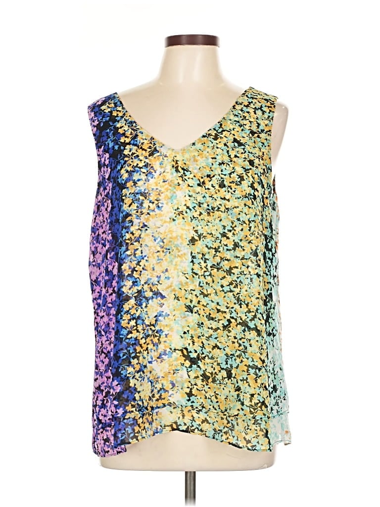 Pre-owned Cabi Sleeveless Blouse In Gold