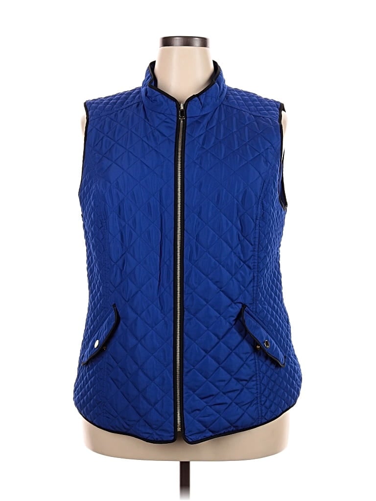 Pre-owned Charter Club Vest In Blue
