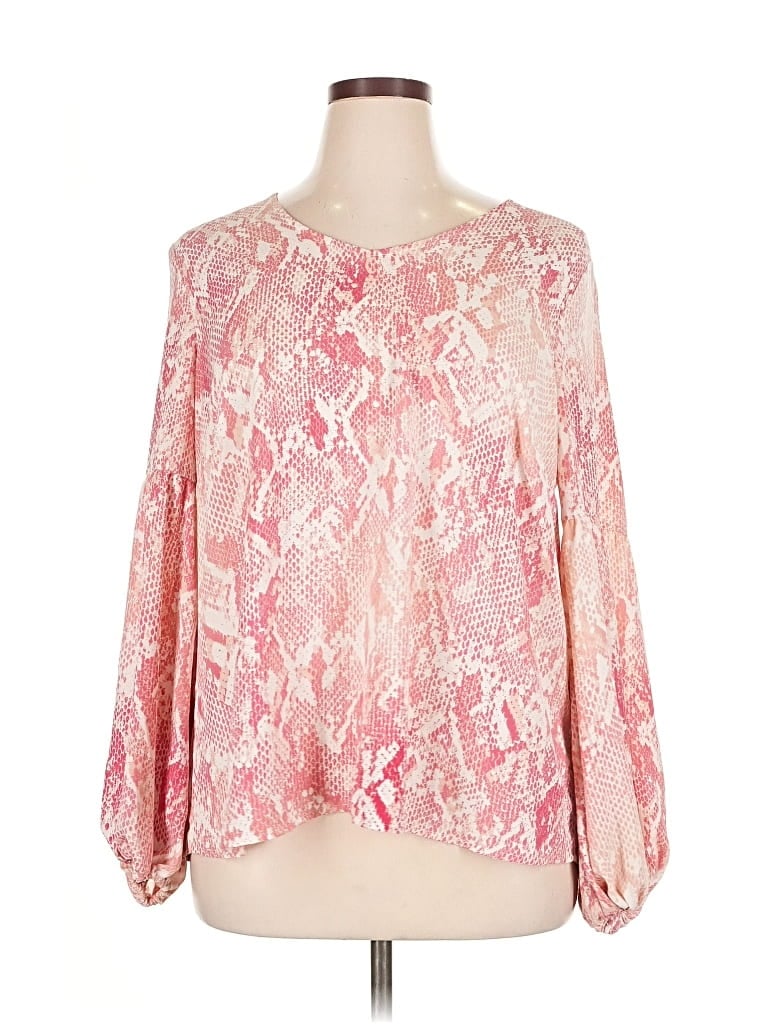 Pre-owned Cabi 3/4 Sleeve T-shirt In Pink