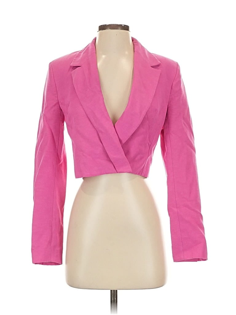 Pre-owned Zara Blazer Jacket In Pink