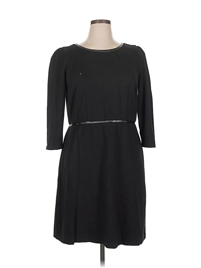 Pre-owned Talbots Casual Dress In Black