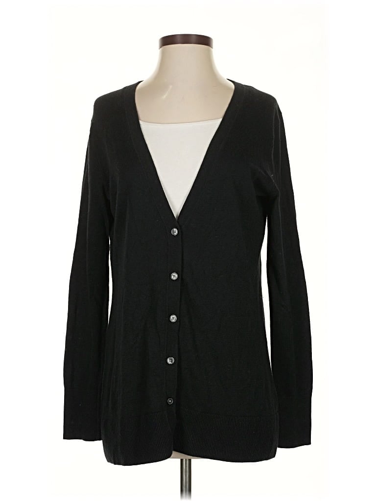 Pre-owned Banana Republic Factory Store Cardigan Sweater In Black