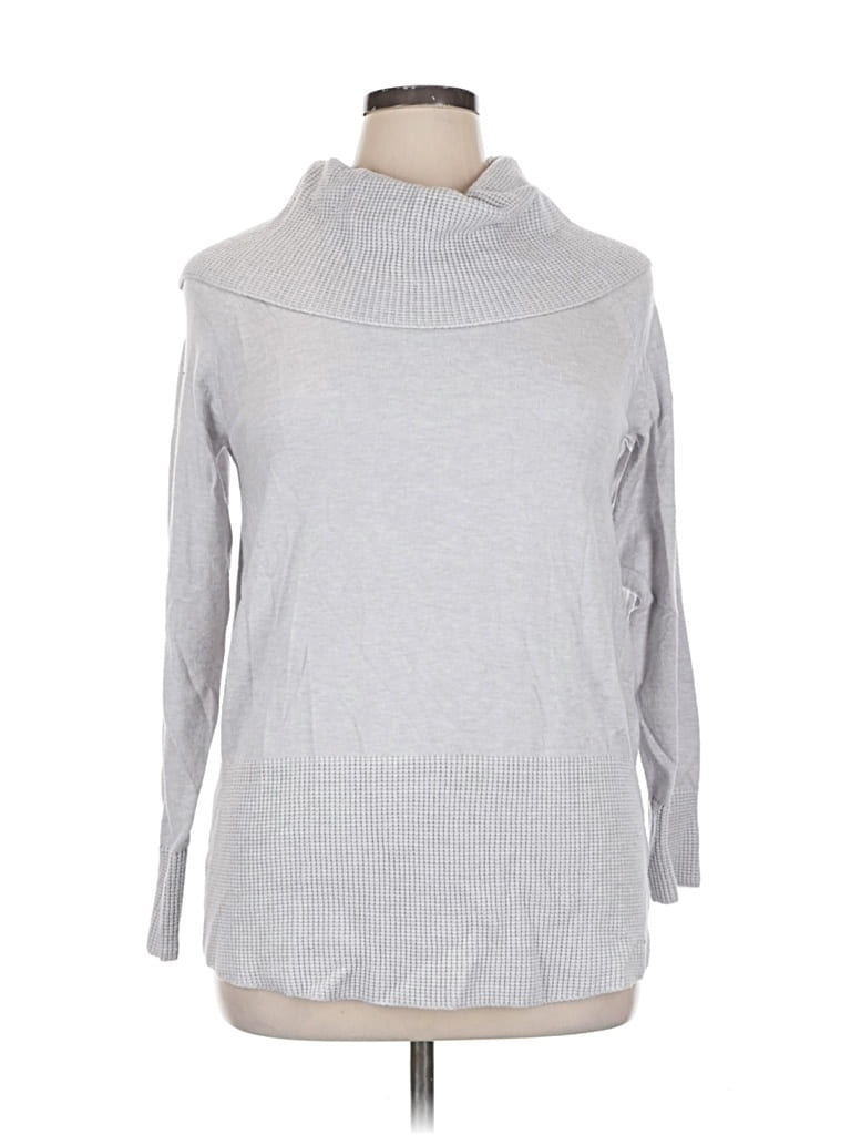 Pre-owned Cyrus Turtleneck Sweater In Silver
