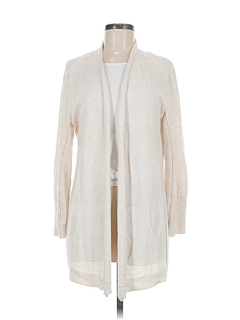 Pre-owned Nic + Zoe Cardigan Sweater In White