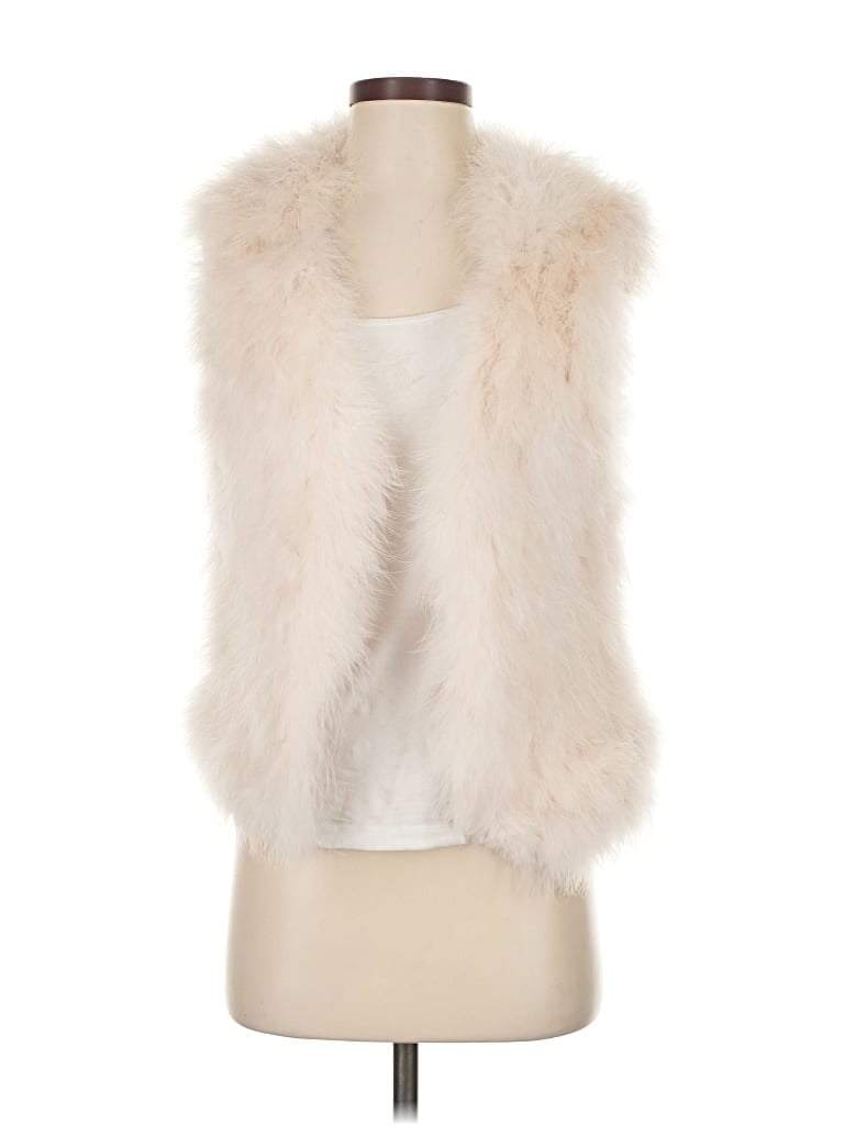 Club Monaco Faux Fur Vest In Neutral
