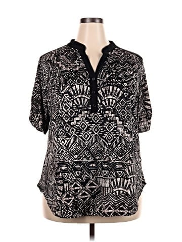 Perceptions Woman Short Sleeve Blouse (view 1)