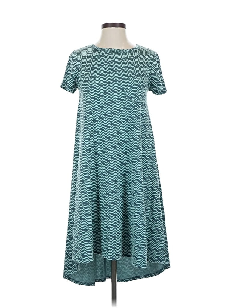 Pre-owned Lularoe Casual Dress In Blue