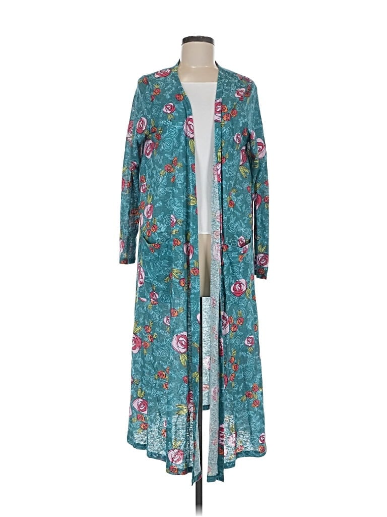 Pre-owned Lularoe Cardigan Sweater In Blue