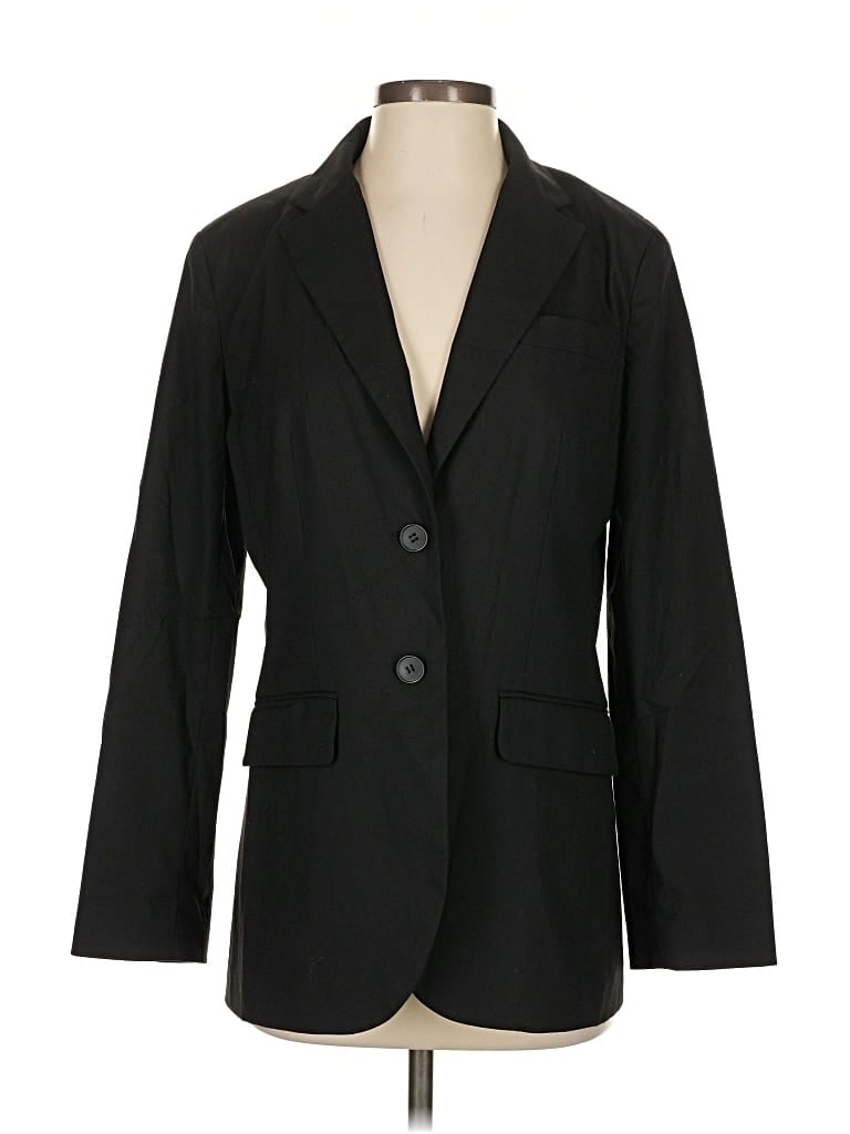 Pre-owned New York And Company Blazer Jacket In Black