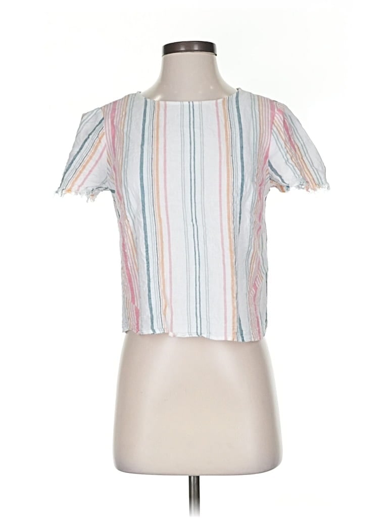 Pre-owned Vince Camuto Short Sleeve T-shirt In White