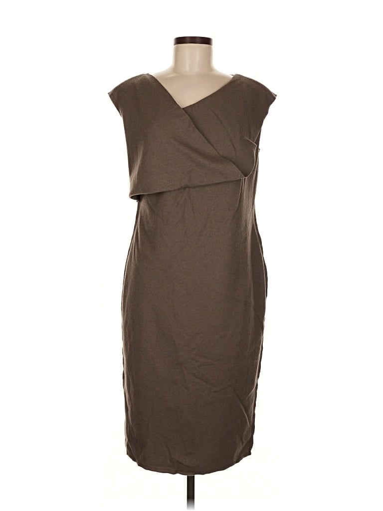 Pre-owned Lafayette 148 Cocktail Dress In Brown
