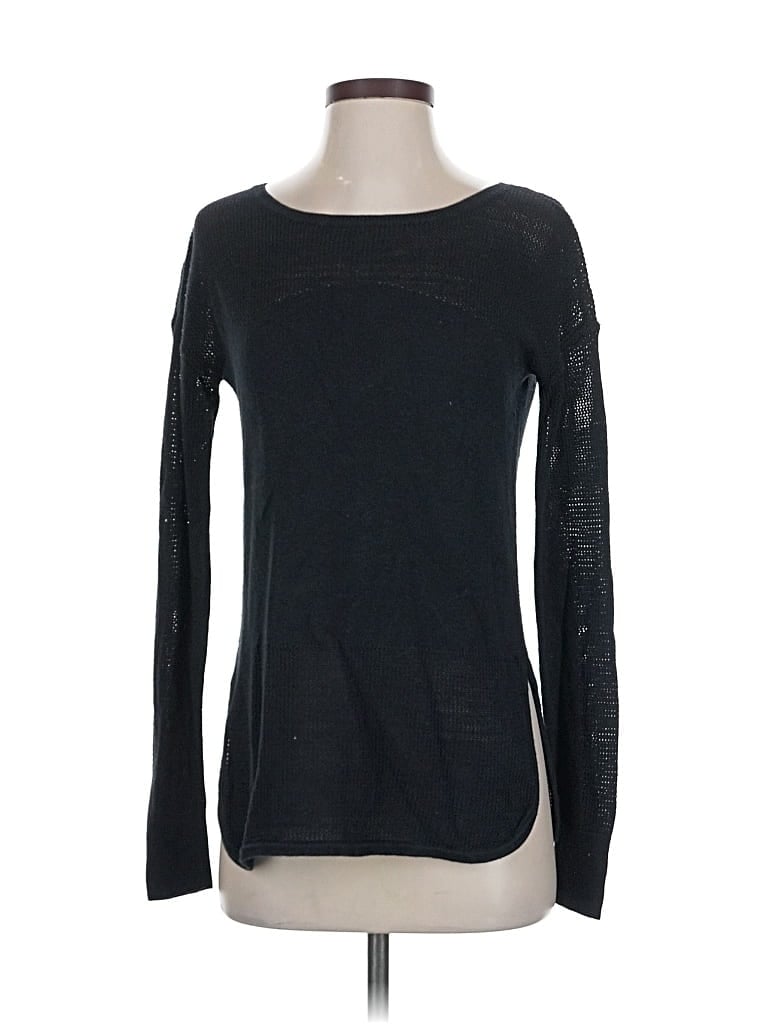 Pre-owned Calia By Carrie Underwood Long Sleeve Top Black Boatneck Tops