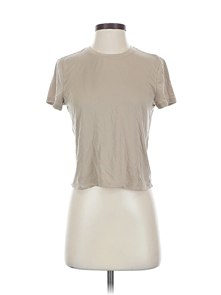 Pre-owned Babaton Short Sleeve T-shirt In Brown