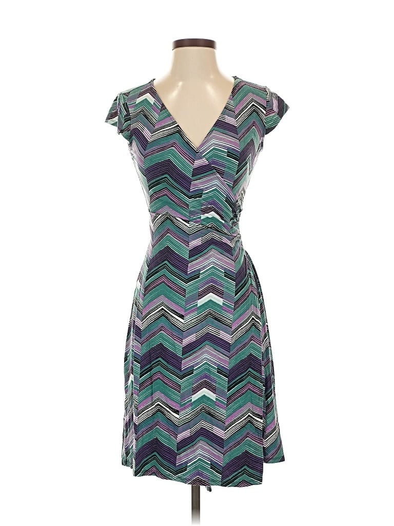 Pre-owned Ann Taylor Factory Cocktail Dress In Blue