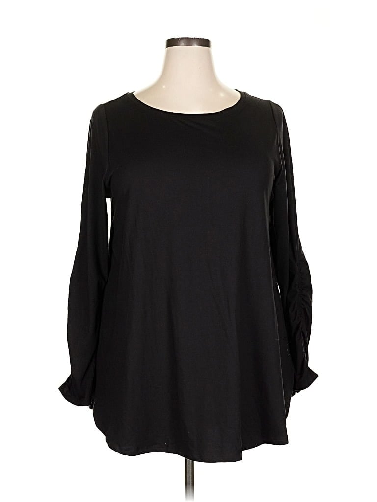 Pre-owned Livi 3/4 Sleeve T-shirt In Black