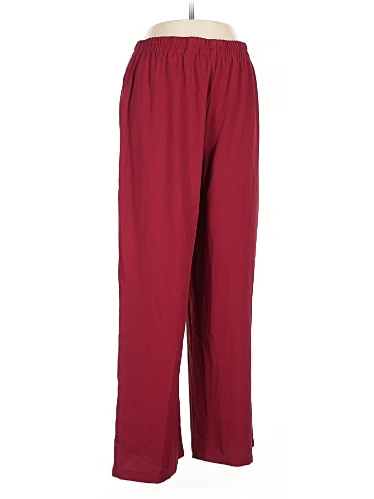 Pre-owned Unbranded Track Pants In Burgundy
