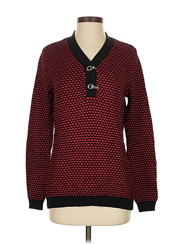 Pre-owned Karen Scott Pullover Sweater In Red