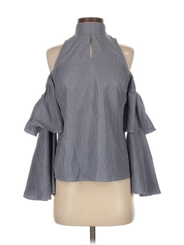 Scripted 3/4 Sleeve Blouse (view 1)