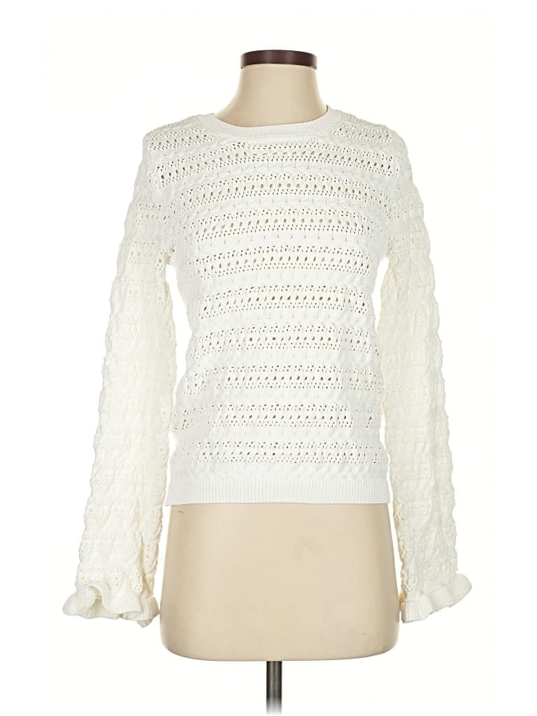 Pre-owned Design History Pullover Sweater In White