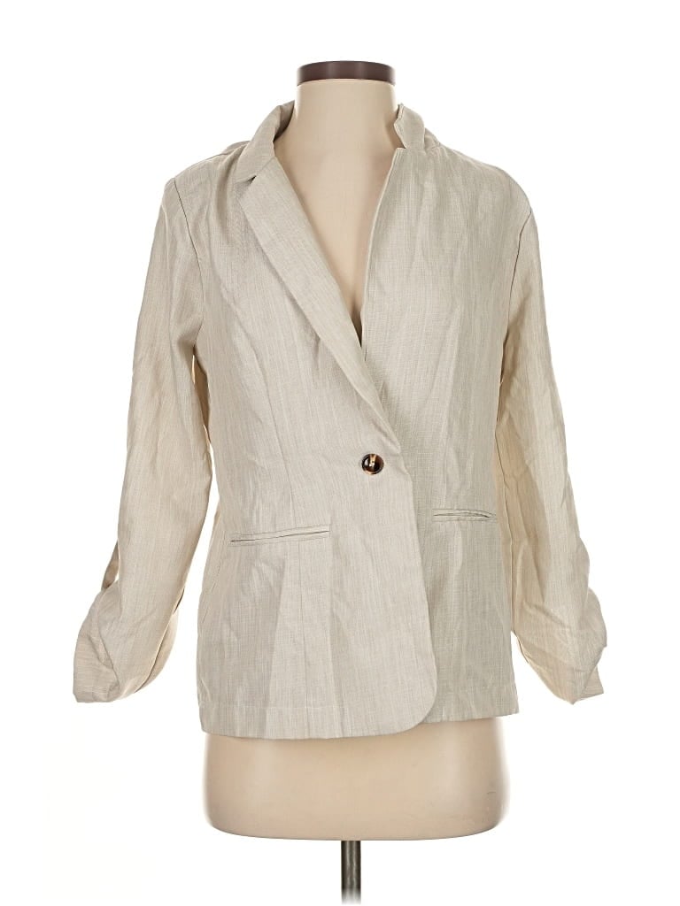 Pre-owned Milk & Honey Blazer Jacket In White
