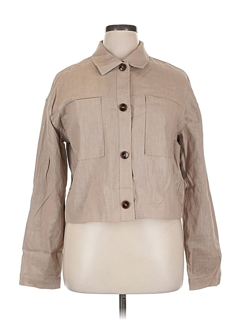 Pre-owned Forever 21 Jacket In Brown