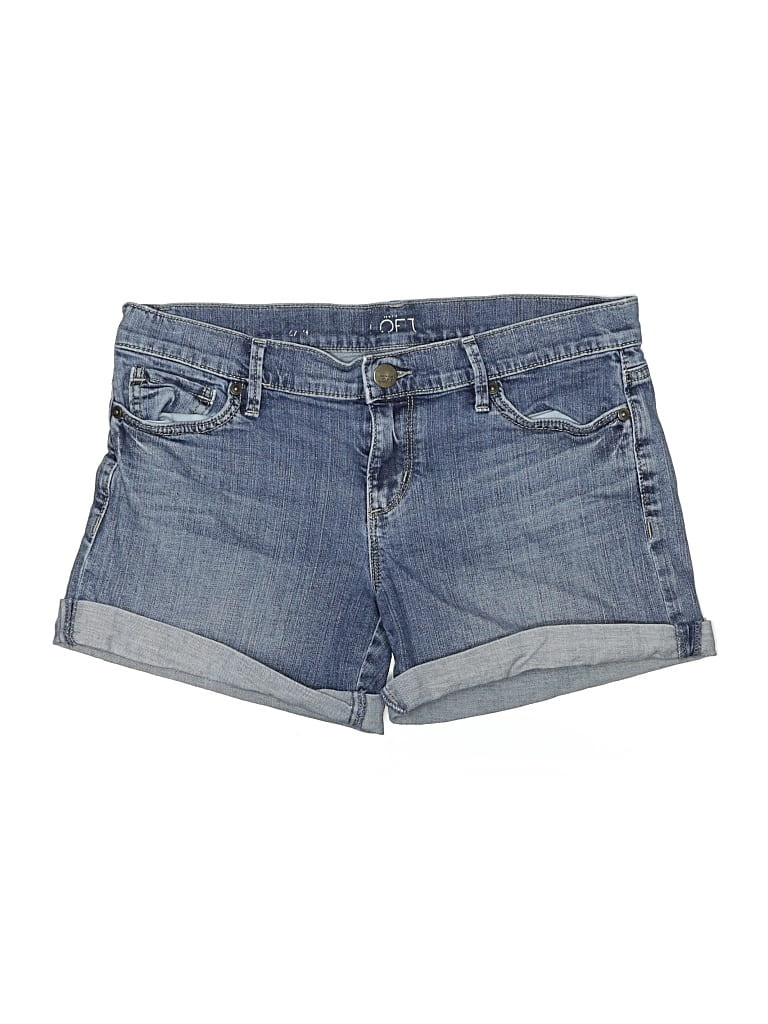 Pre-owned Ann Taylor Denim Shorts In Blue