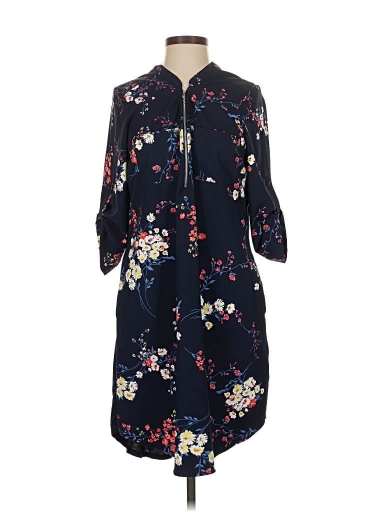 Pre-owned New York And Company Casual Dress In Blue