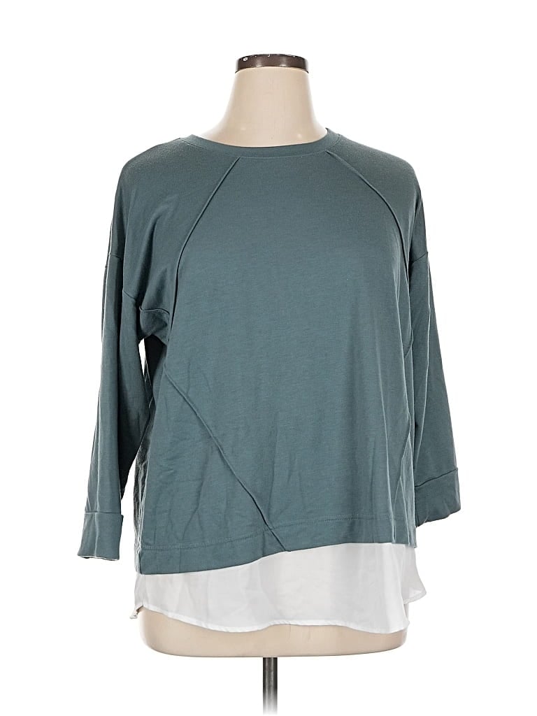Pre-owned Simply Vera Vera Wang Sweatshirt In Blue