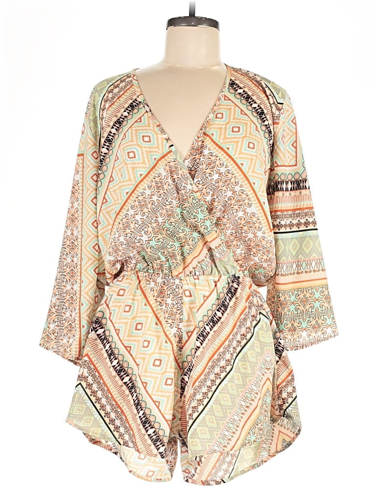 Pre-owned Elan Romper In Brown