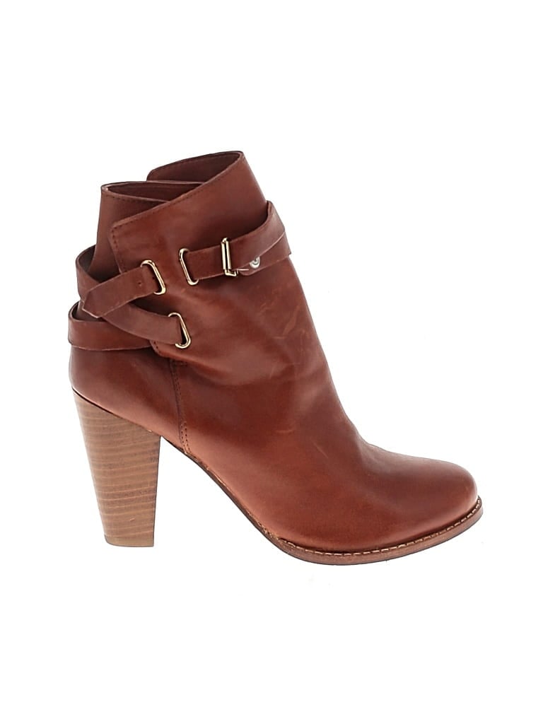 Pre-owned Joie Ankle Boots In Brown