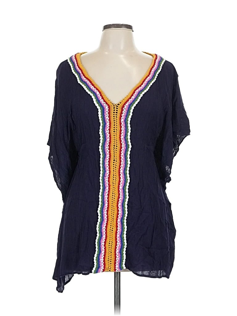 Pre-owned Nanette Lepore Short Sleeve Blouse In Blue