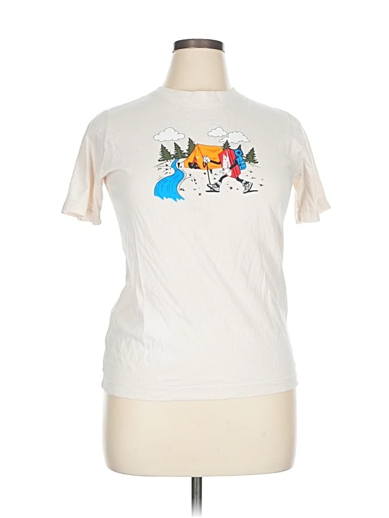 Pre-owned Nike Short Sleeve T-shirt In White