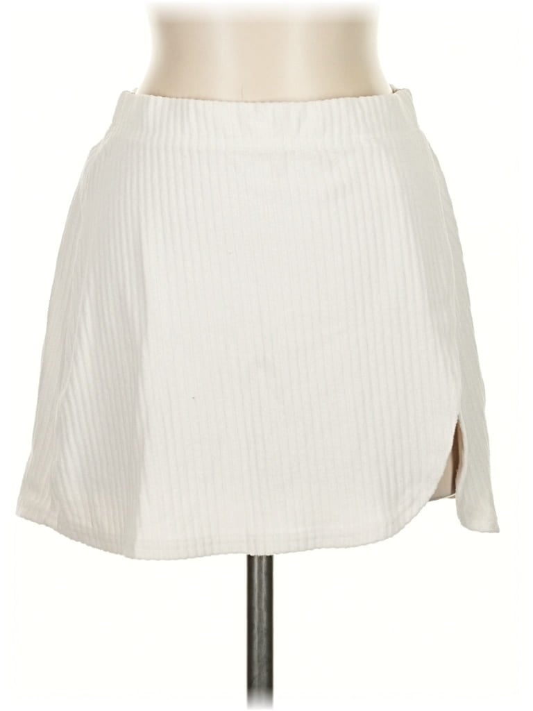 Pre-owned Abercrombie & Fitch Casual Skirt In White