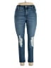 Good American Hearts Blue Jeans Size 4 - photo 1