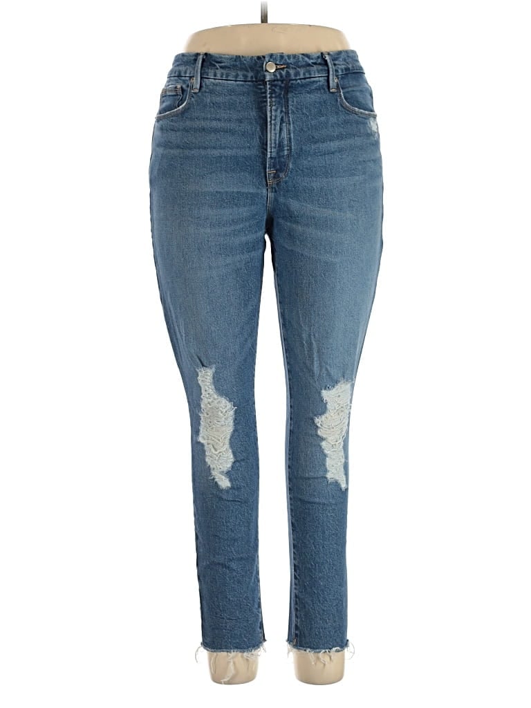 Pre-owned Good American Jeans In Blue