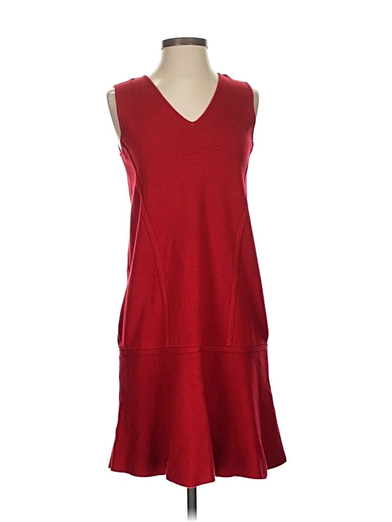 Pre-owned Ann Taylor Factory Casual Dress In Burgundy