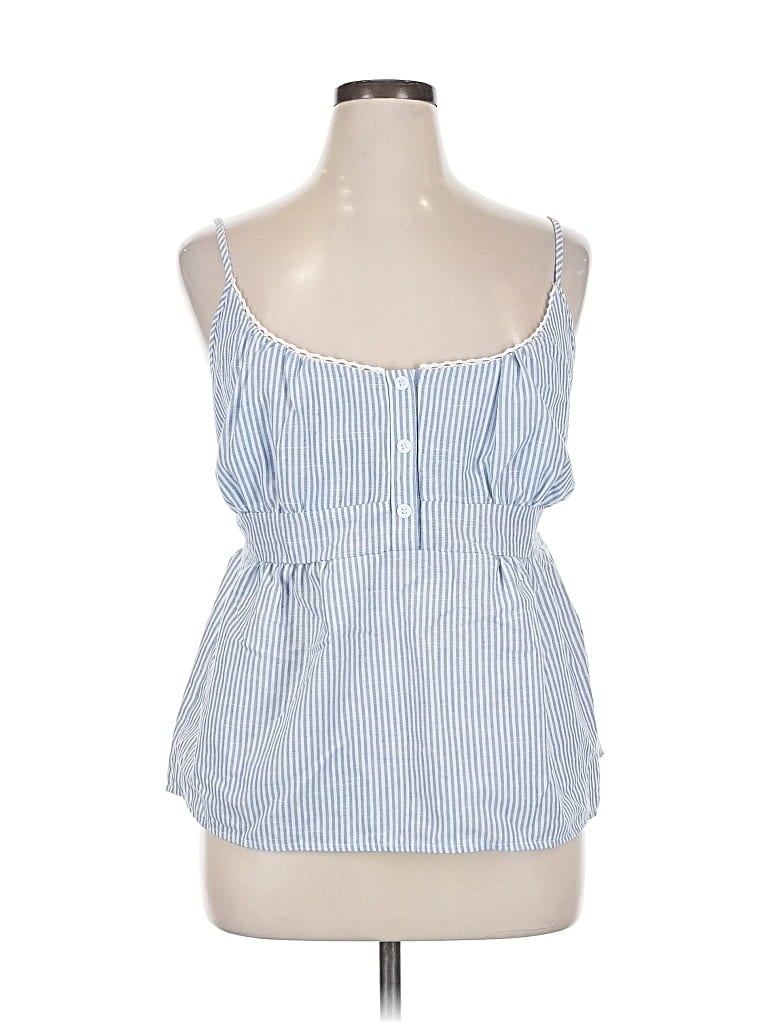 Pre-owned Shein Curve Sleeveless Blouse In Blue