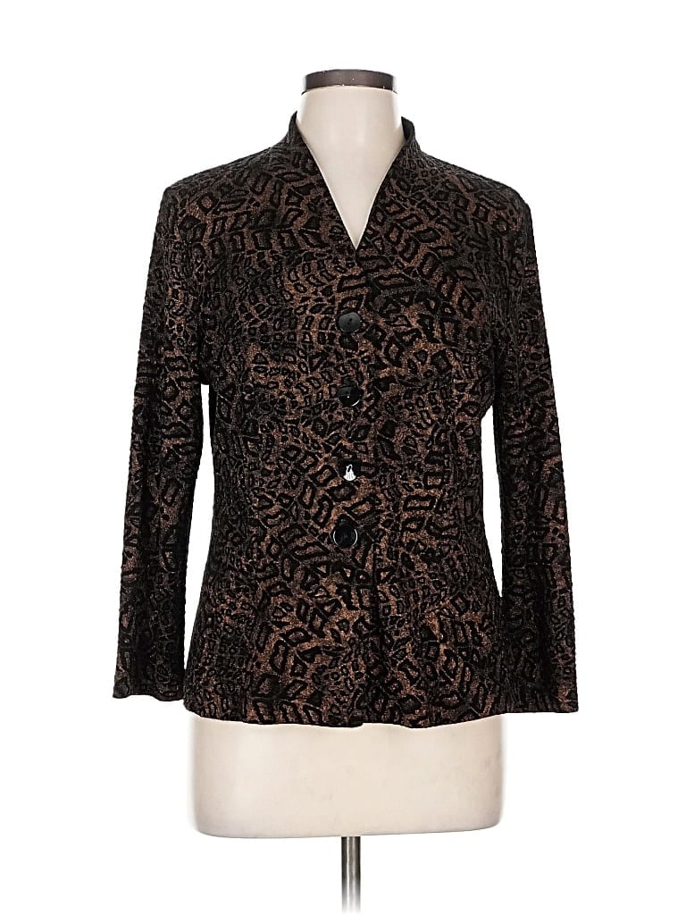 Pre-owned Assorted Brands Kimono In Brown