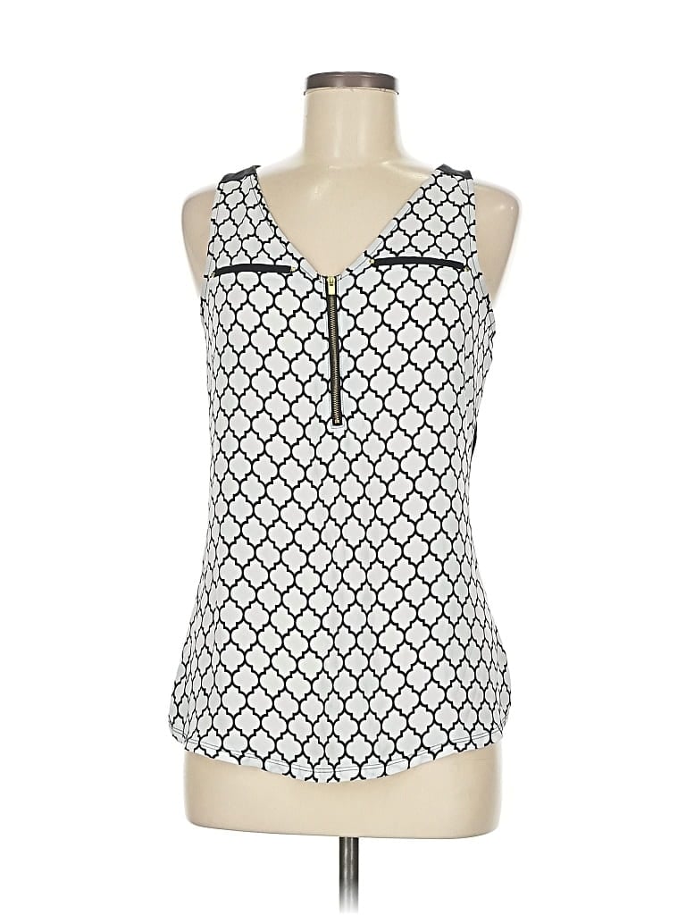 Pre-owned Express Tank Top White Halter Neckline Tops