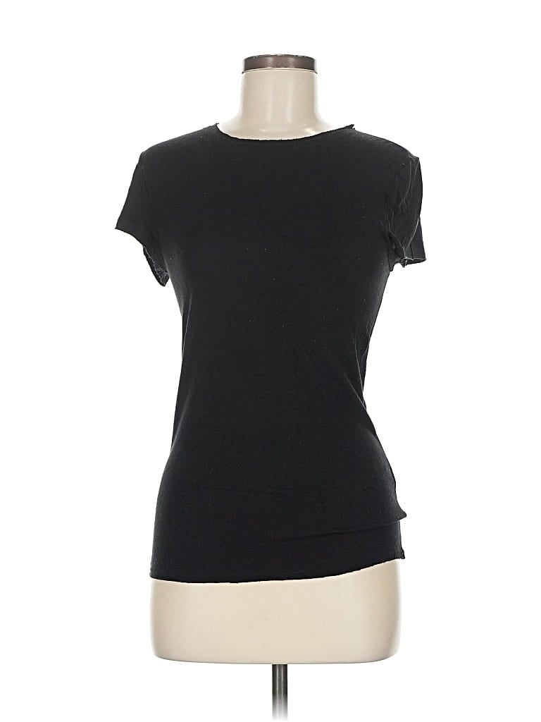 Pre-owned Alice And Olivia Alice + Olivia Short Sleeve T-shirt In Black