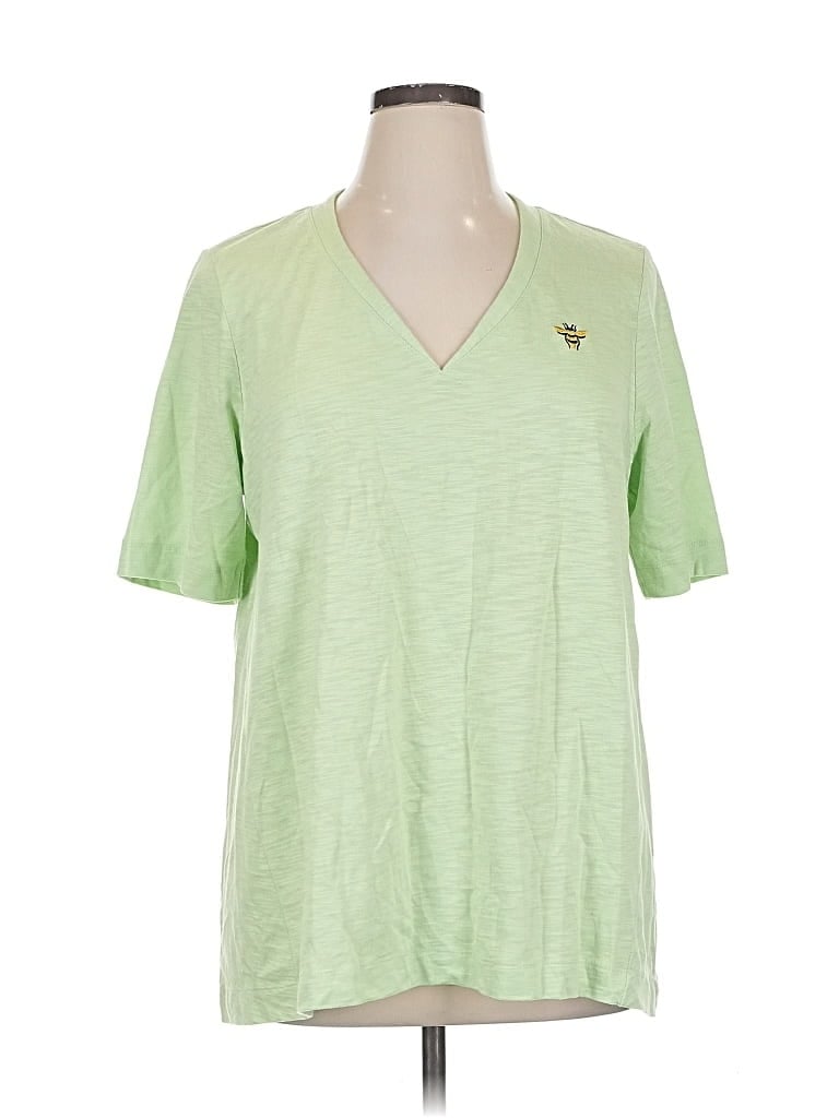 Pre-owned Chico's Short Sleeve T-shirt In Green